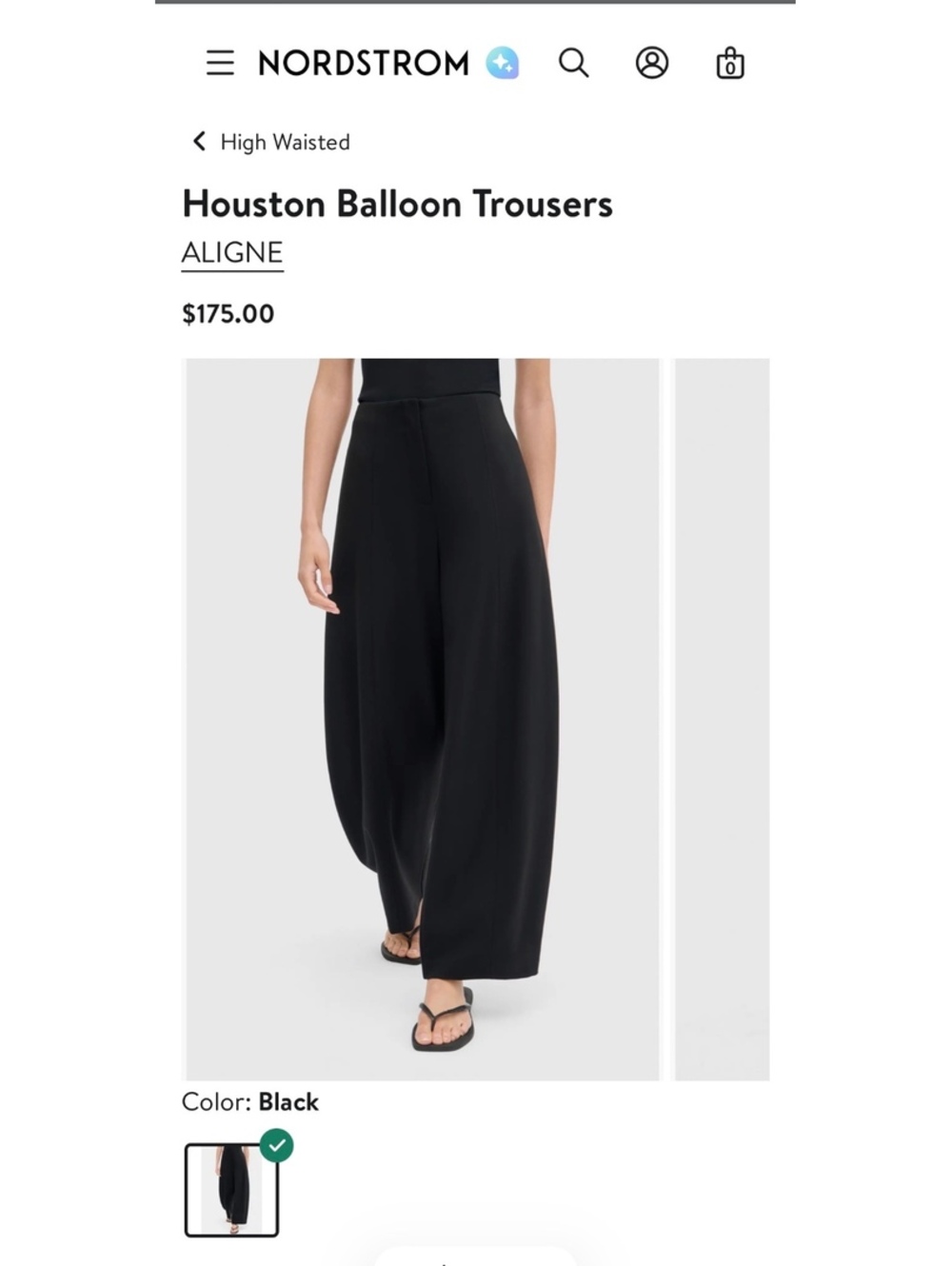 NWT Aligne Houston Balloon Trousers